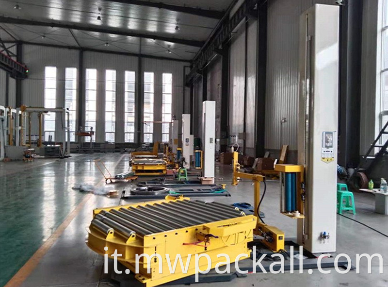 Macchina per allungare i pallet completamente automatica/Macchina avvolgitrice per estensibile automatica di marca a modo mio con trasportatore